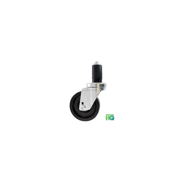 3"x1-1/4" Swivel Caster, Phenolic Wheel, 1-3/16" Expanding Stem,